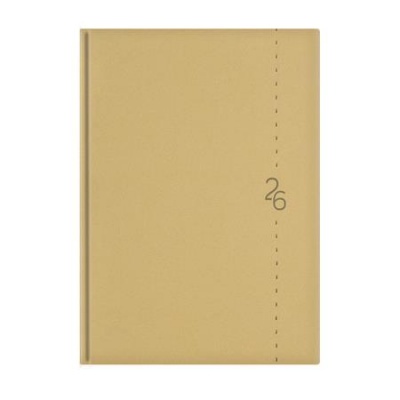 Naptár, tervező, A5, napi, TOPTIMER "Linea", bézs