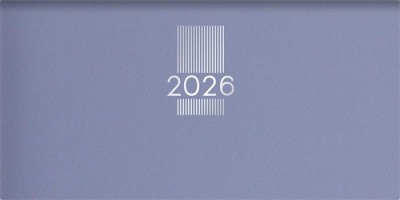 Zsebnaptár, fekvő elrendezésű, DAYLINER, "MyPastel", kék