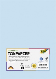 Színes papír, A4, 130 g, 100 lap, FOLIA, jégkék