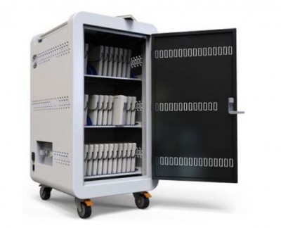 SKC AVA TROLLEY Notebook/tablet töltő kocsi UV FERTŐTLENÍTŐ LÁMPÁVAL